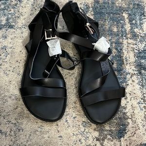 Brand new torrid size lol 8 wide black strapping sandal